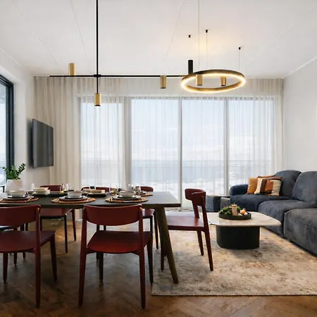 شقة Luxury Waterfront With Sea Views, Sunset Terraces And Free Parking, One With A Huum Sauna, The Other With A Bathtub